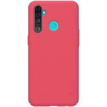 Nillkin Super Frosted Shield - Étui Realme 5 Pro / Realme Q (Rouge vif)