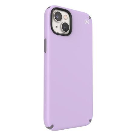 Speck Presidio2 Pro - Antibacterial iPhone 14 Plus Case (Spring Purple / Cloudygrey / White)