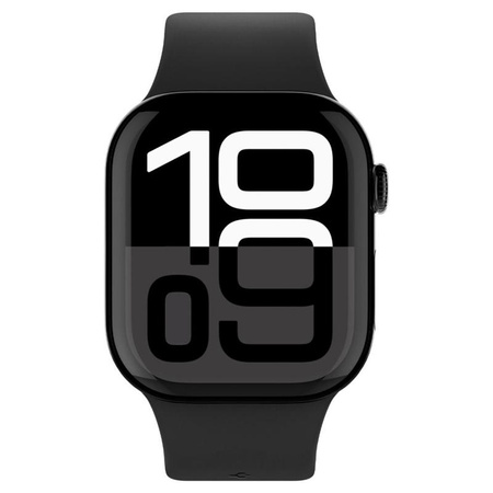 PASEK SILIKONOWY DO APPLE WATCH ULTRA SE 10 9 8 | 44 45 46 49 CZARNY SPIGEN