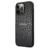 Guess Croco Stamp Lines - Coque iPhone 13 Pro Max (noir)