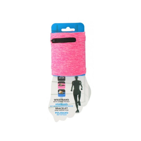 SPORTING ARM-BAND FOR RUNNING, Rosa mit Reißverschlusstasche, Dunlop