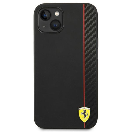 Ferrari Carbon - iPhone 14 Tasche (Schwarz)