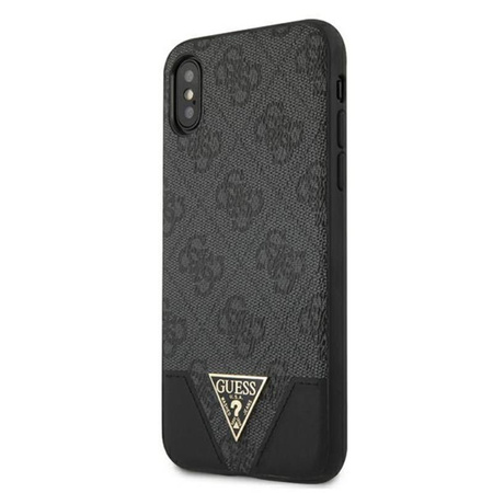 Guess 4G Triangle Kollektion - iPhone Xs / X Tasche (grau)