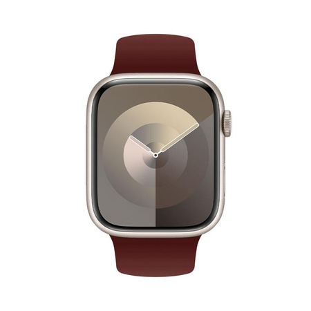 Crong Liquid - Řemínek pro Apple Watch 38/40/41/42 mm (vínový)