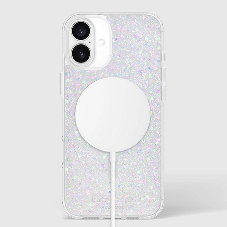 Kate Spade New York Ochranný kryt MagSafe - pouzdro pro iPhone 16 Plus (Chunky Glitter)