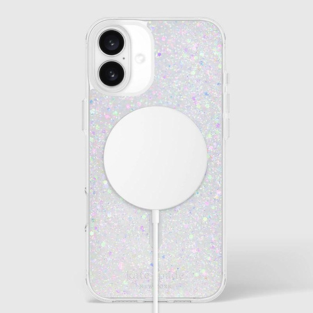 Kate Spade New York Protective MagSafe - Hülle für iPhone 16 Plus (Chunky Glitter)