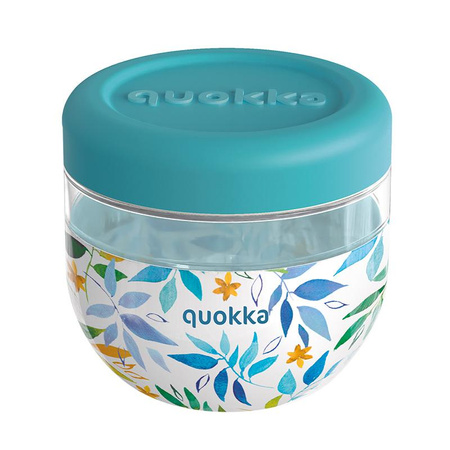 Quokka Bubble Food Jar - Pojemnik plastikowy na żywność / lunchbox 770 ml (Watercolor Leaves)