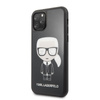 Karl Lagerfeld Double Layer Glitter Iconic - Coque pour iPhone 11 Pro (noir)