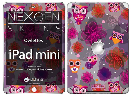 Nexgen Skins - iPad mini 3D effect case skin set (Owlettes 3D)