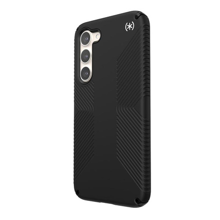 Speck Presidio2 Grip - Étui antidérapant pour Samsung Galaxy S23+ (Noir/Noir/Blanc)