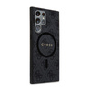 Guess 4G Collection Leather Metal Logo MagSafe - Etui Samsung Galaxy S24 Ultra (czarny)