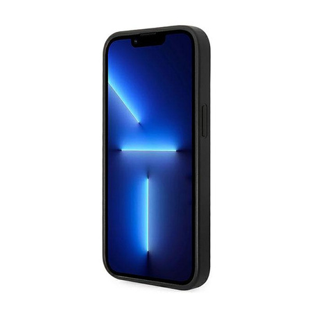 Guess 4G Bottom Stripe Metal Logo Collection - iPhone 14 tok (szürke)