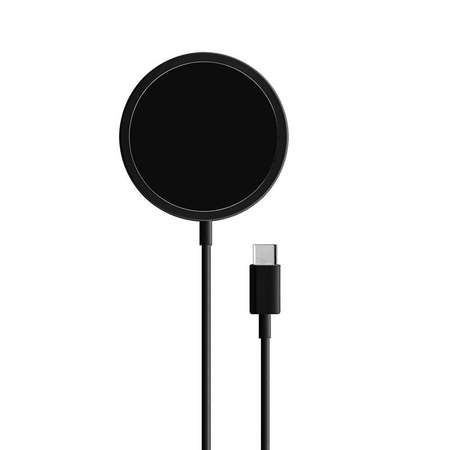Magnetický nabíjecí kabel Puro USB-C Magsafe - 15W indukční bezdrátová nabíječka (černý)
