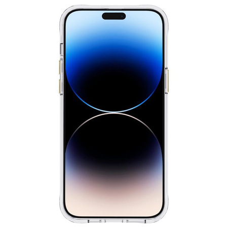 Rifle Paper Clear - Case decorated in gold for iPhone 14 Pro (Rose Galden)