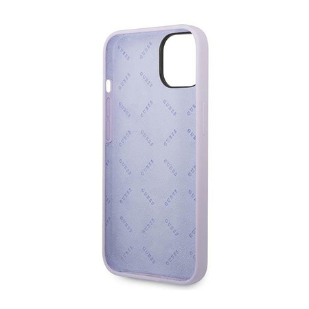 Guess szilikon Vintage - iPhone 14 Plus tok (lila)