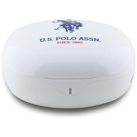 US Polo Assn DH Logo - Casque TWS + étui de chargement (blanc)