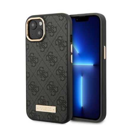 Guess 4G Logo Plate MagSafe - iPhone 13 Case (noir)