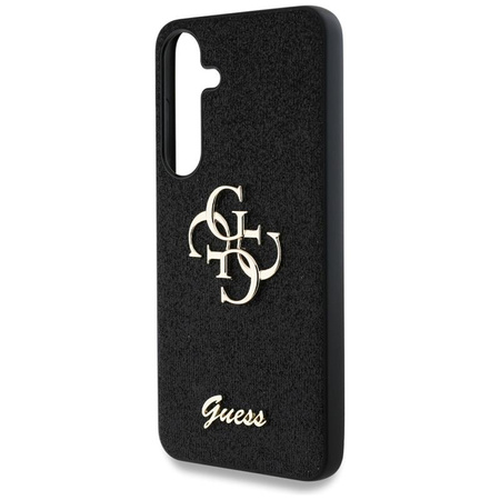 Guess Fixed Glitter Big 4G Metal Logo - Case for Samsung Galaxy S25+ (black)