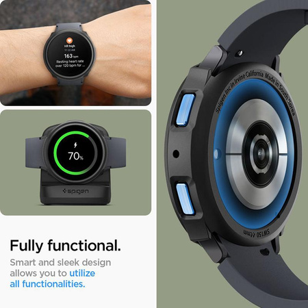 Spigen Liquid Air - Étui pour Samsung Galaxy Watch 6 44 mm (Noir)