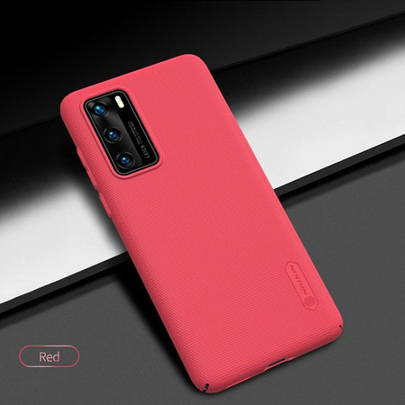 Nillkin Super Frosted Shield - Huawei P40 tok (világos piros)