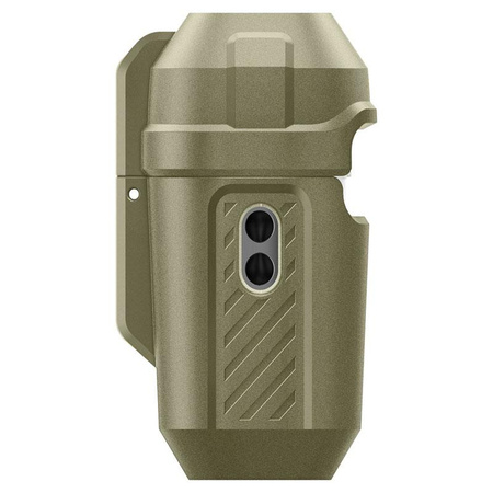 Spigen Lock Fit - Étui blindé pour Apple AirPods Pro 1 / 2 (Vintage Khaki)