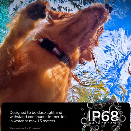 Spigen Tough Armor Pet Collar - Hülle mit Halsbandhalterung für Apple AirTag 1 / 2 (Black)