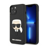 Karl Lagerfeld 3D gumové pouzdro Karl`s Head - iPhone 14 Plus (černé)