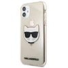 Karl Lagerfeld Choupette Head Glitter - pouzdro pro iPhone 11 (zlaté)