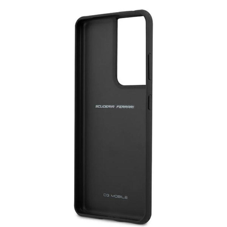 Ferrari Off Track Quilted - Samsung Galaxy S21 Ultra Tasche (schwarz)