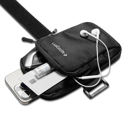 Spigen A702 Dynamic Shield Armband - Hülle / Sportarmband für Smartphones bis zu 6.9" (Schwarz)