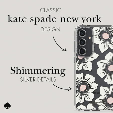 Kate Spade New York Schutzhülle - Samsung Galaxy S24+ Hülle (Hollyhock Creme)