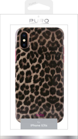 PURO Glam Leopard Cover - Coque pour iPhone Xs / X (Leo 2)