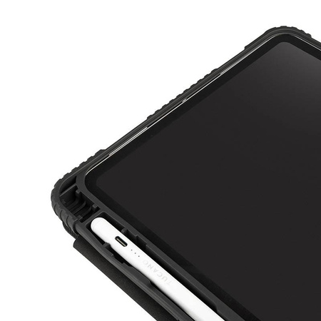 Tucano Educo Case - Gepanzerte Hülle für iPad 10.9" (2022) mit Magnet & Standfuß mit Apple Pencil Halter (Schwarz)