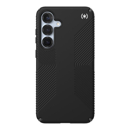 Speck Presidio2 Grip - Schutzhülle für Samsung Galaxy S25+ / 24+ (Schwarz/Schiefergrau/Weiß)