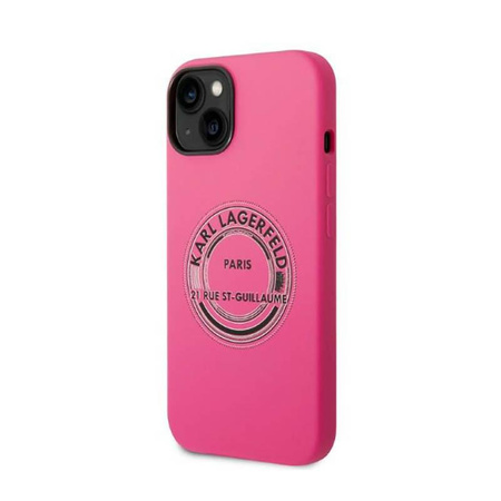 Karl Lagerfeld Silikon RSG - Hülle für iPhone 14 Plus (Pink)