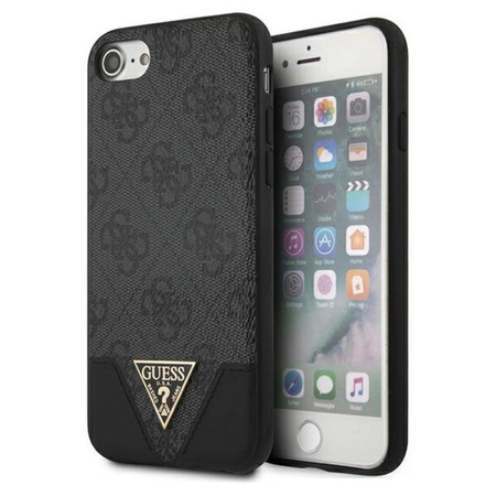 Guess 4G Triangle Kollektion - iPhone SE / 8 / 7 Tasche (grau)