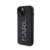 Karl Lagerfeld 3D Rubber Glitter Logo - Case for iPhone 15 Plus (Black)