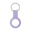 Crong Silicone Case with Key Ring – Etui ochronne brelok do Apple AirTag 1 / 2 (fioletowy)
