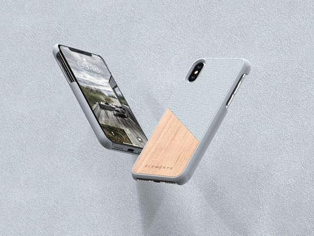 Nordic Elements Original Hel - Wooden Case for iPhone Xs Max (Light Grey)