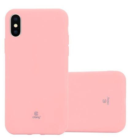Crong Soft Skin Cover - iPhone Xs / X Case (pink)