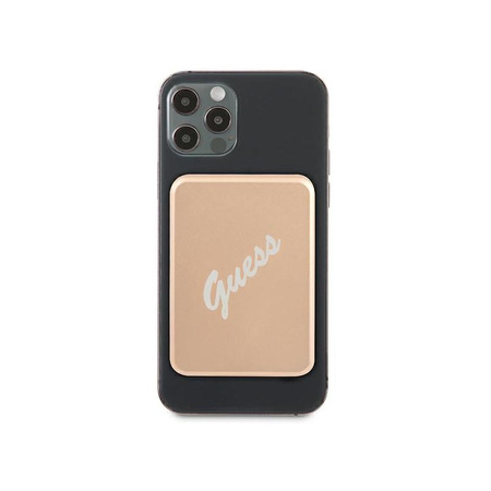 Guess Magnetic Wireless Power Bank Vintage - 3000 mAh MagSafe Induction Power Bank (Gold)