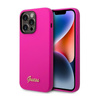 Guess Silikon Vintage - iPhone 14 Pro Tasche (fuchsia)