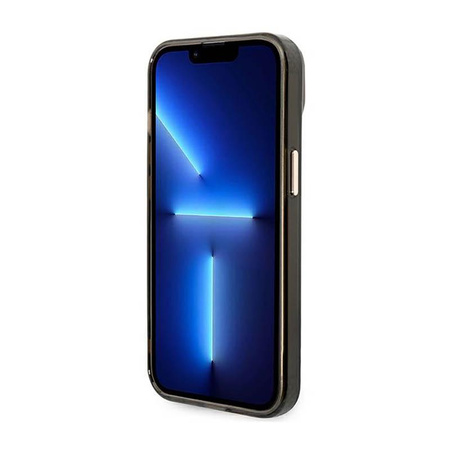 Guess Gold Outline Translucent MagSafe - Case for iPhone 14 (Black)