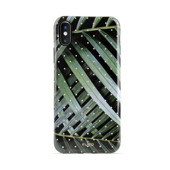 PURO Glam Tropical Leaves - iPhone Xs / X tok (Brilliáns levelek)