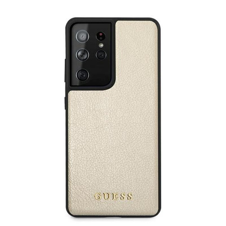 Guess Iridescent - Samsung Galaxy S21 Ultra case (gold)