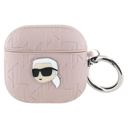 Karl Lagerfeld Monogram Karl Head - Pouzdro AirPods 4 (růžová)