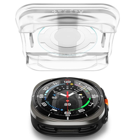 Spigen GLAS.TR EZ FIT 2-Pack - Panzerglas für Samsung Galaxy Watch Ultra 47 mm (2025/2024) (2 Stück)
