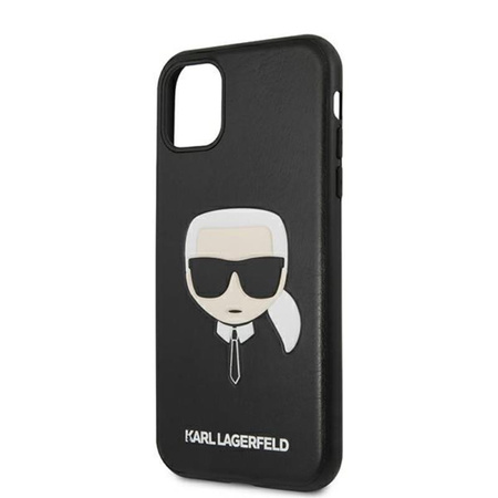 Karl Lagerfeld Silicone Iconic Karl`s Head - iPhone 11 Case (black)