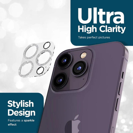 Case-Mate Sparkle Lens Protector - Camera Protection Glass for iPhone 14 Pro / iPhone 14 Pro Max (Twinkle)