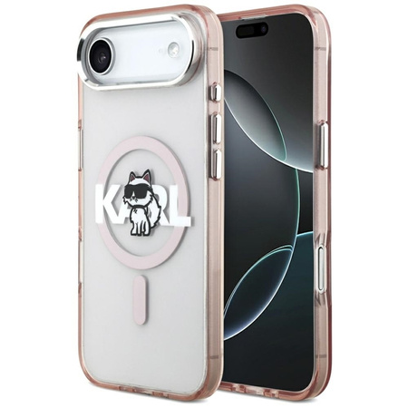 Karl Lagerfeld IML Choupette Sketch Logo MagSafe - Case iPhone Air (pink)